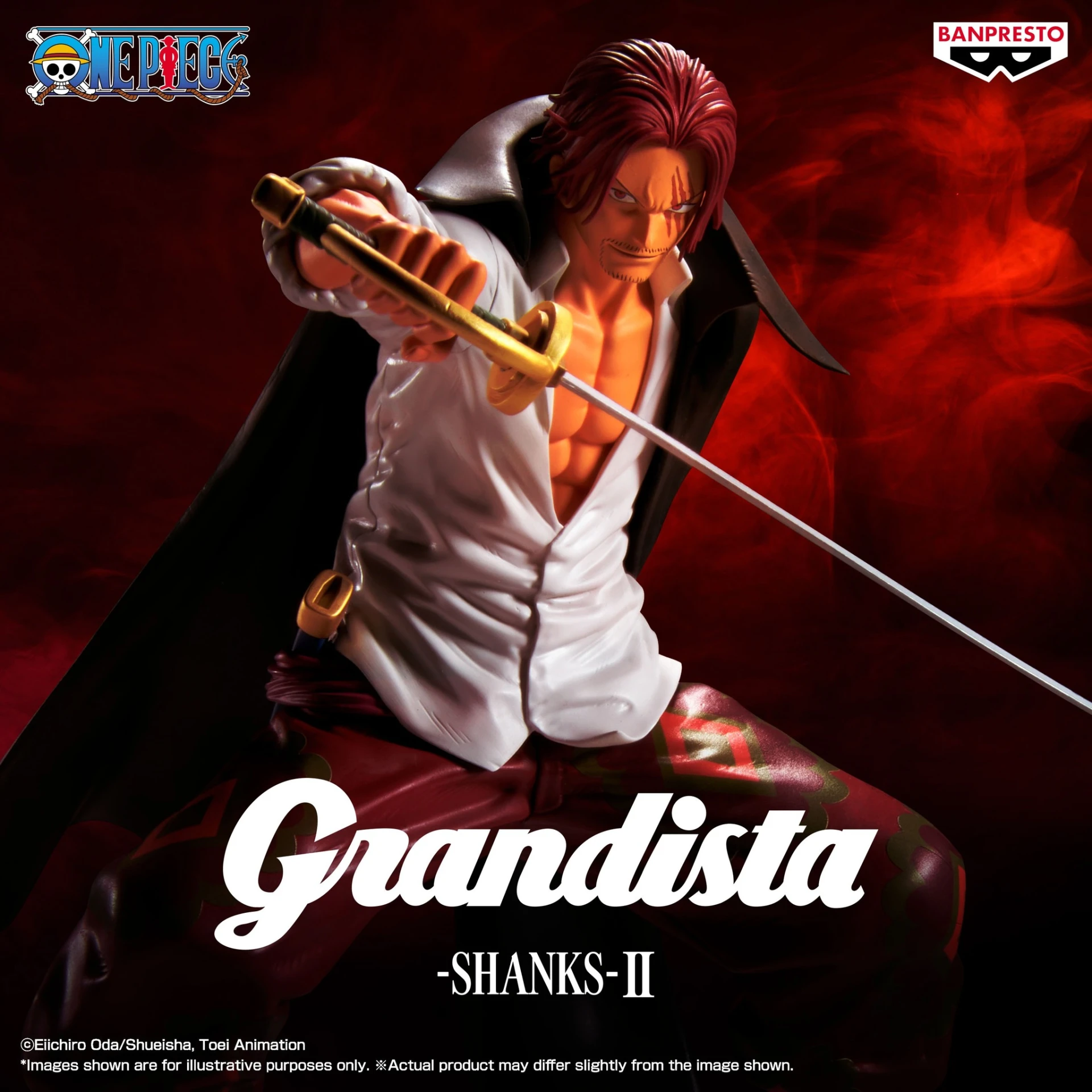 Banpresto 景品 海賊王 Grandista 紅髮 傑克 香克斯 II