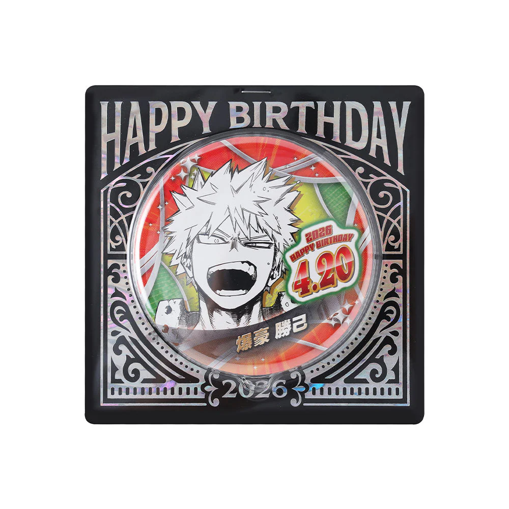 Jumpshop限定 我的英雄學院 2026生日系列 爆豪勝己 生日徽章