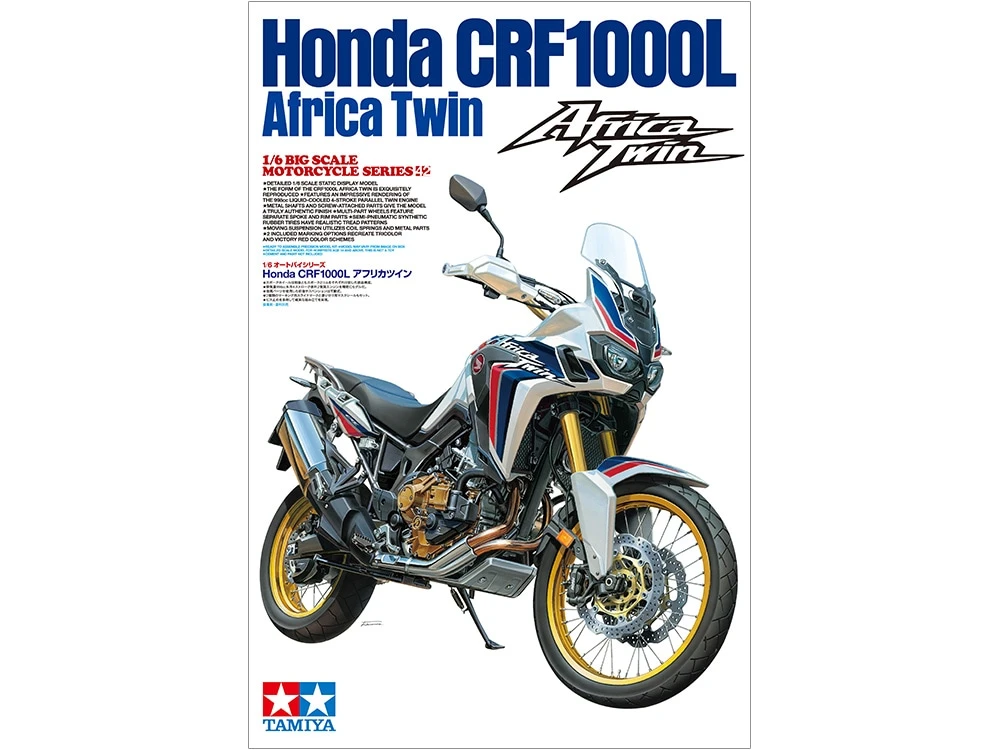 TAMIYA 16042 1/6 Honda CRF1000L Africa Twin 1/6