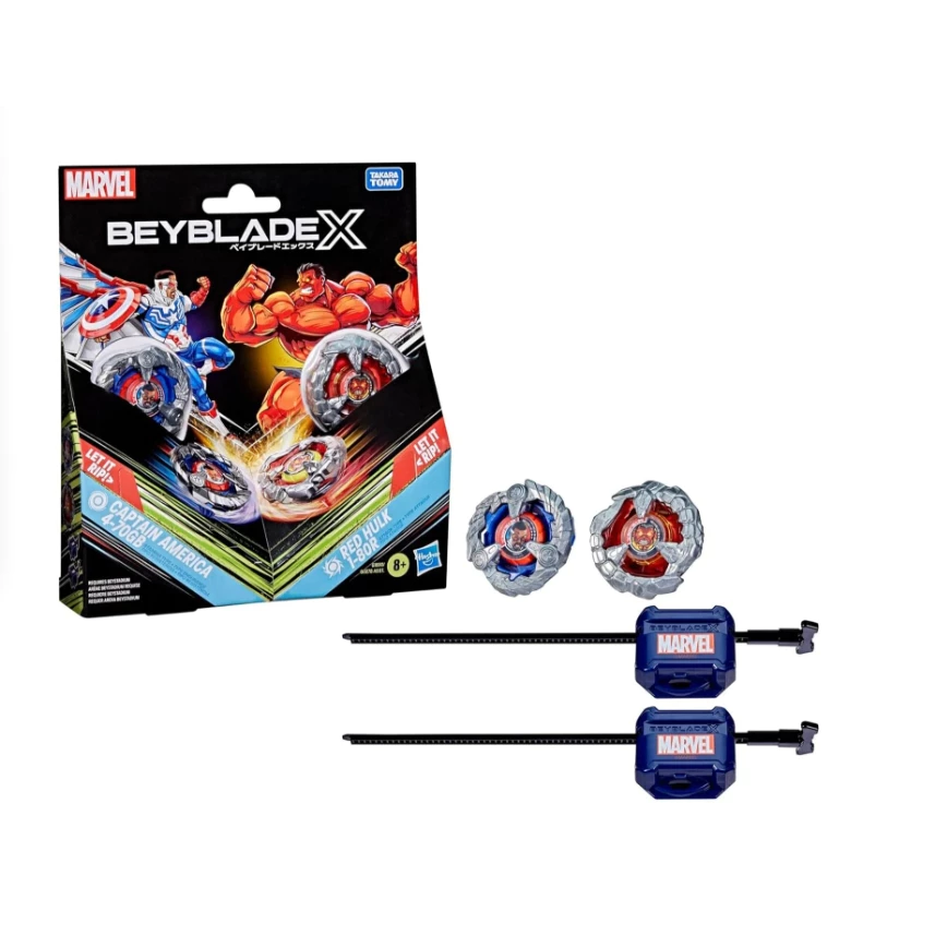 TakaraTomy 戰鬥陀螺X BX-00 美國隊長 紅浩克