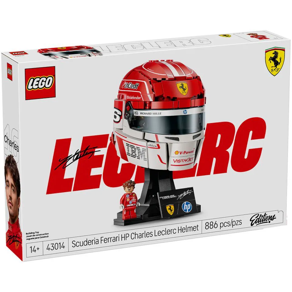 Lego 樂高 Editions 43014 F1 法拉利車隊 夏爾 勒克萊爾 頭盔