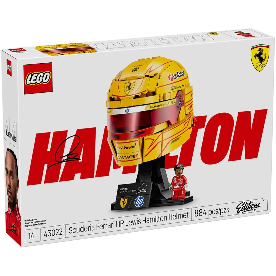 Lego 樂高 Editions 43022 F1 法拉利車隊 路易斯 漢米爾頓 頭盔