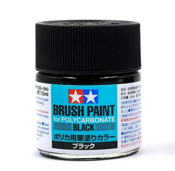 TAMIYA 87228 PC軟膠用 聚碳酸酯專用 筆塗漆 黑色