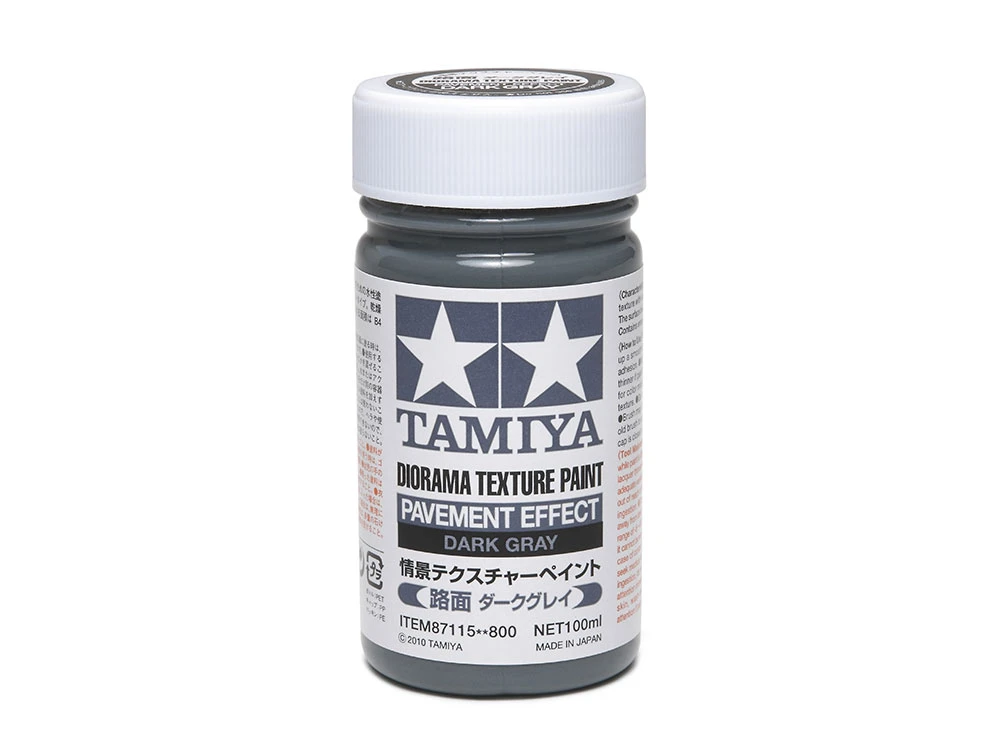 TAMIYA 87115 情景製作用水性塗料泥 路面 深灰色Gray