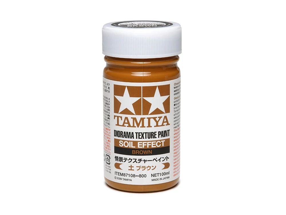 TAMIYA 87108 情景製作用水性塗料泥 泥土 褐色Brown