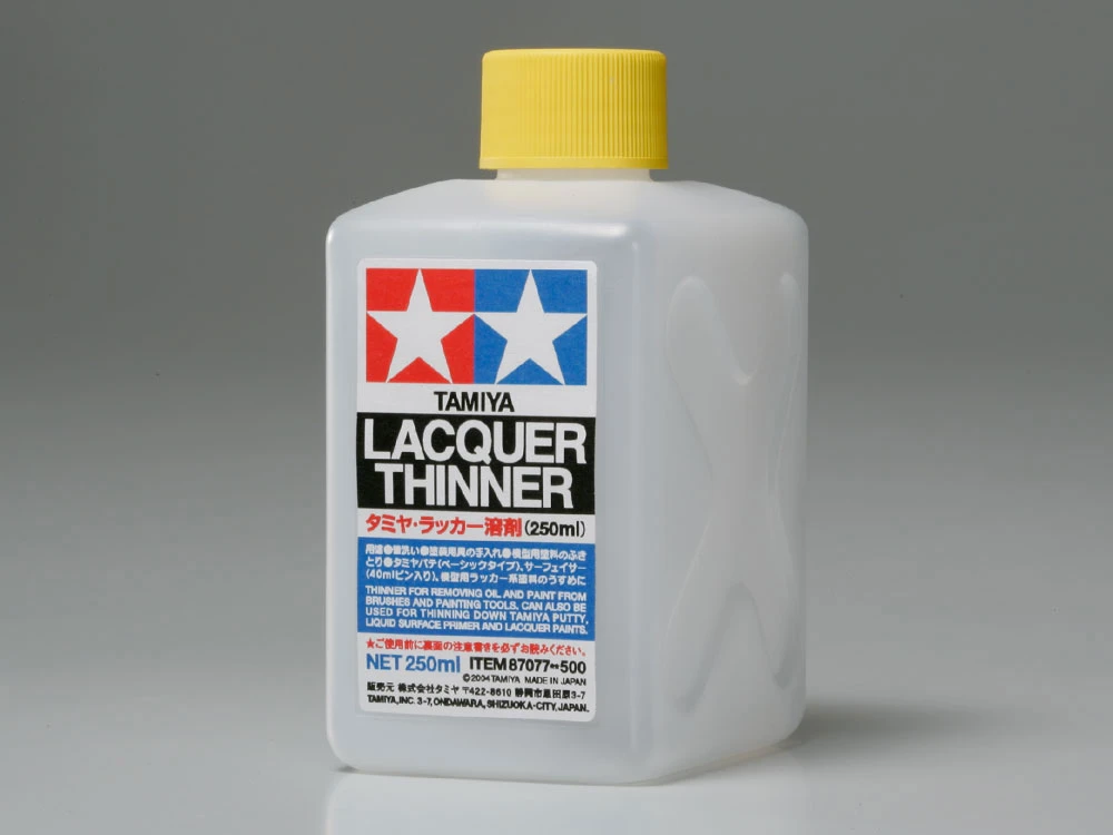TAMIYA 87077 硝基漆油性專用筆刷及工具清洗/稀釋劑  TLP系列 250ml