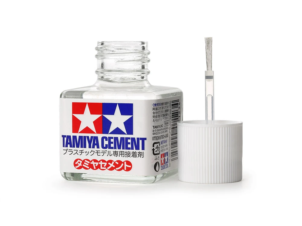 TAMIYA 87003  一般型模型膠水 白蓋 40ml