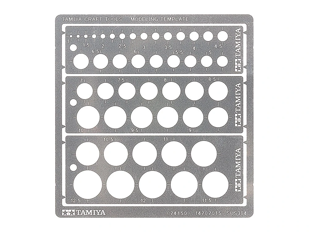 TAMIYA 74150 蝕刻片 圈圈板 1~12.5mm