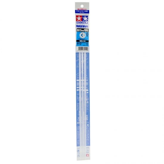 TAMIYA 70219 白色空心改造丸棒 厚度3mm 6入