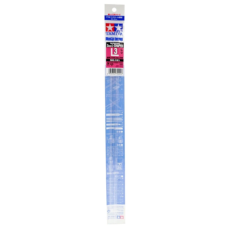 TAMIYA 70204 透明改造棒 L形邊長3mm,厚度1mm 6入