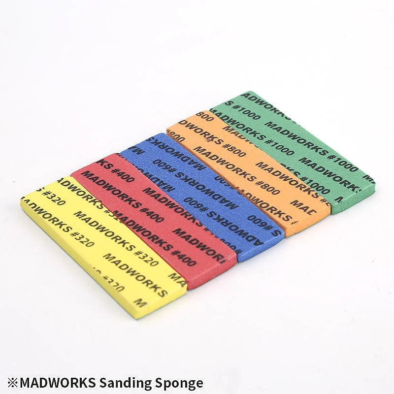 MADWORKS 高耐久 海棉砂紙 5mm 綜合包 低番數