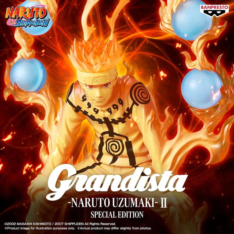 Banpresto 景品 海外限定 火影忍者 疾風傳 Grandista 漩渦鳴人 Ⅱ SP