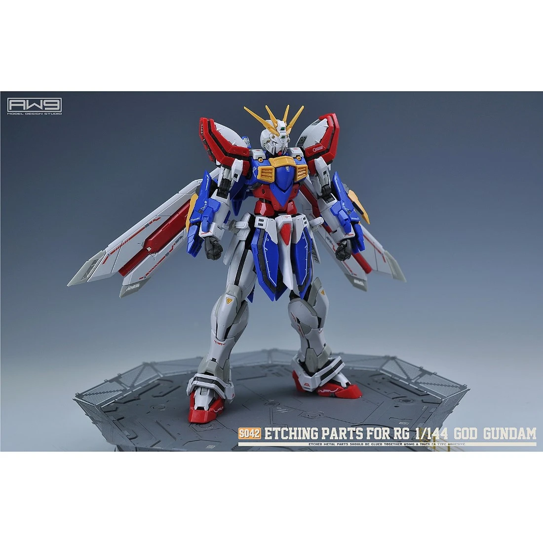 MADWORKS 鋼魂 AW9 S42 RG 1/144 GOD GUNDAM 神鋼  專用改造蝕刻片