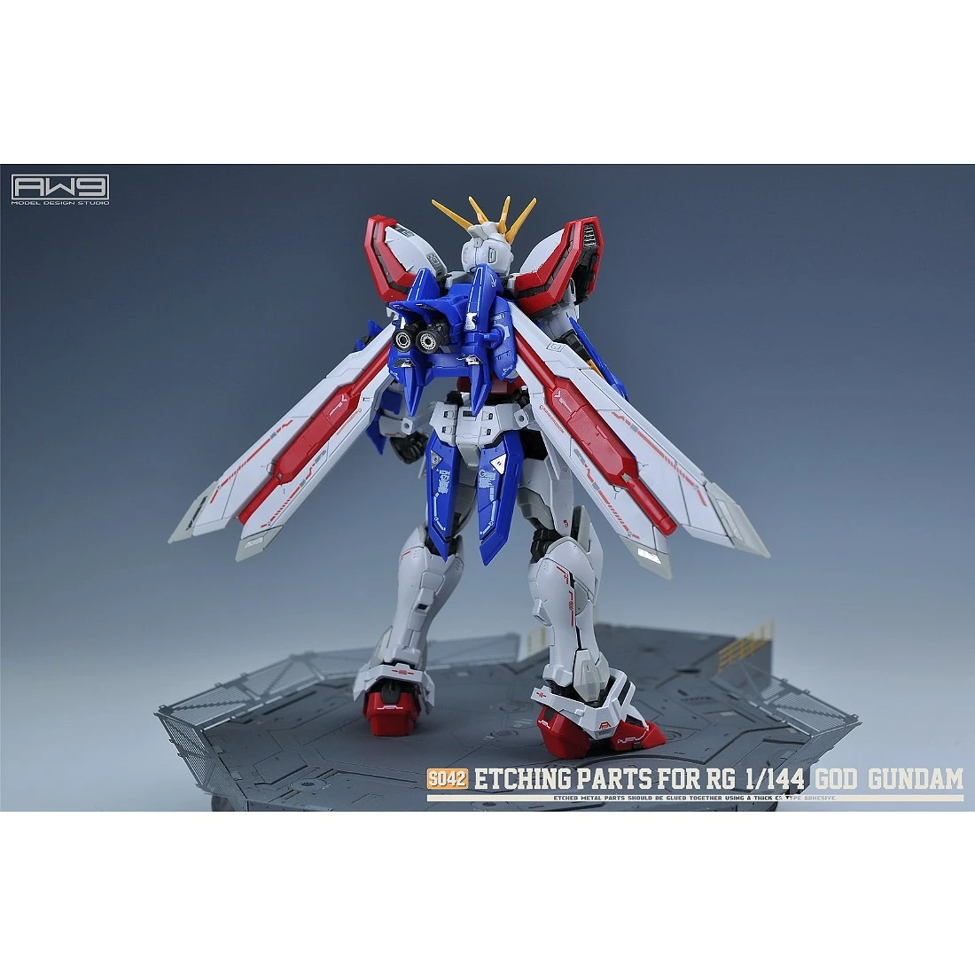 MADWORKS 鋼魂 AW9 S42 RG 1/144 GOD GUNDAM 神鋼  專用改造蝕刻片