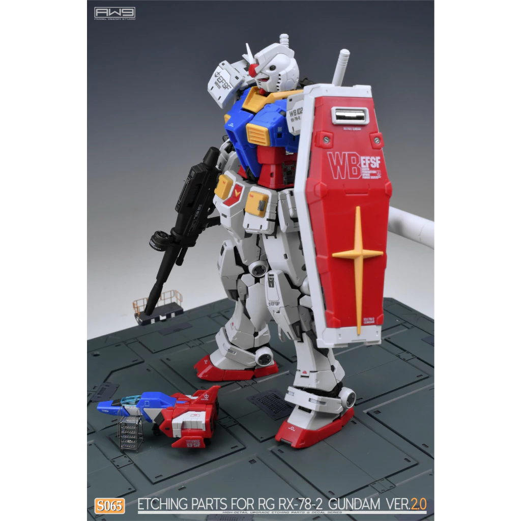 MADWORKS 鋼魂 AW9 S65 RG 1/144 RX-78-2 鋼彈 初鋼 2.0 改造蝕刻片 附水貼