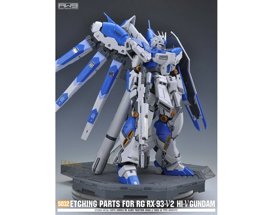 MADWORKS 鋼魂 AW9 S32 RG 1/144 RX-93-ν2 Hi-νGUNDAM 海牛鋼彈 改造蝕刻片 附水貼