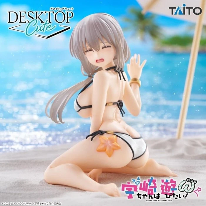 TAITO 景品 宇崎學妹想要玩 Desktop Cute 宇崎月 海邊泳裝