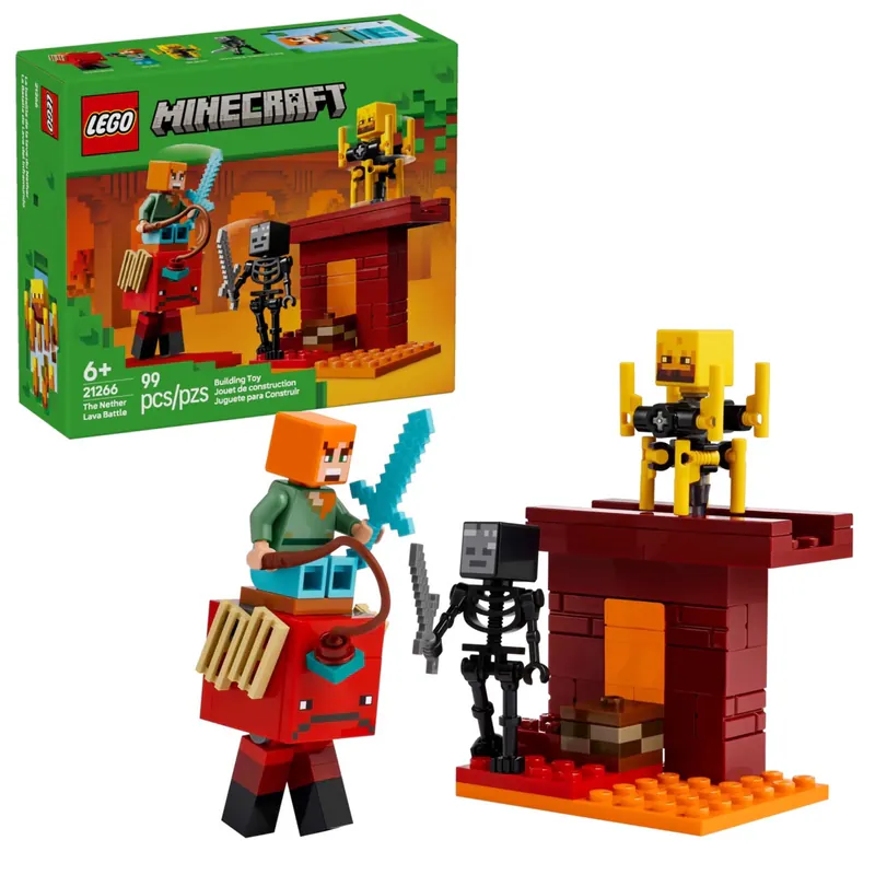 Lego 樂高  Minecraft 創世神系列 21266 下界熔岩之戰
