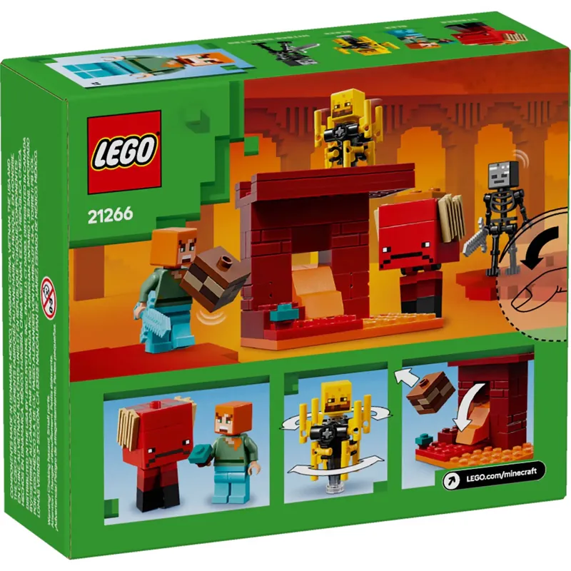 Lego 樂高  Minecraft 創世神系列 21266 下界熔岩之戰