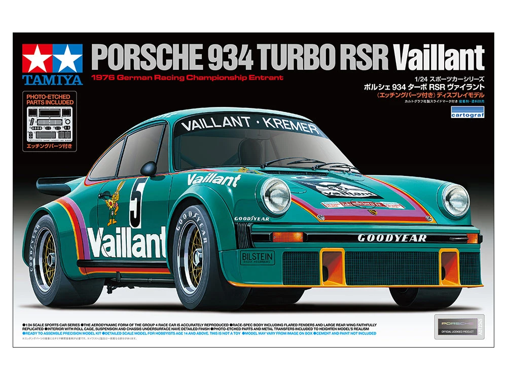 TAMIYA 24334 1/24 Porsche 934 Turbo RSR Vaillant