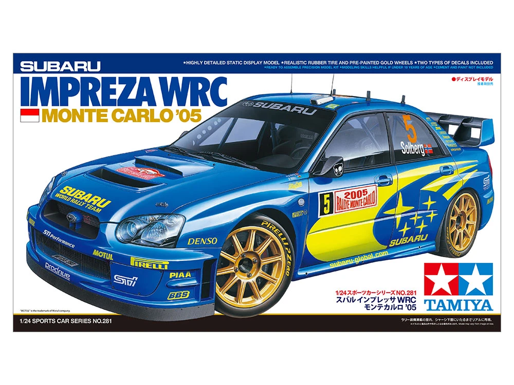 TAMIYA 24281 1/24 Subaru Impreza WRC Monte Carlo '05