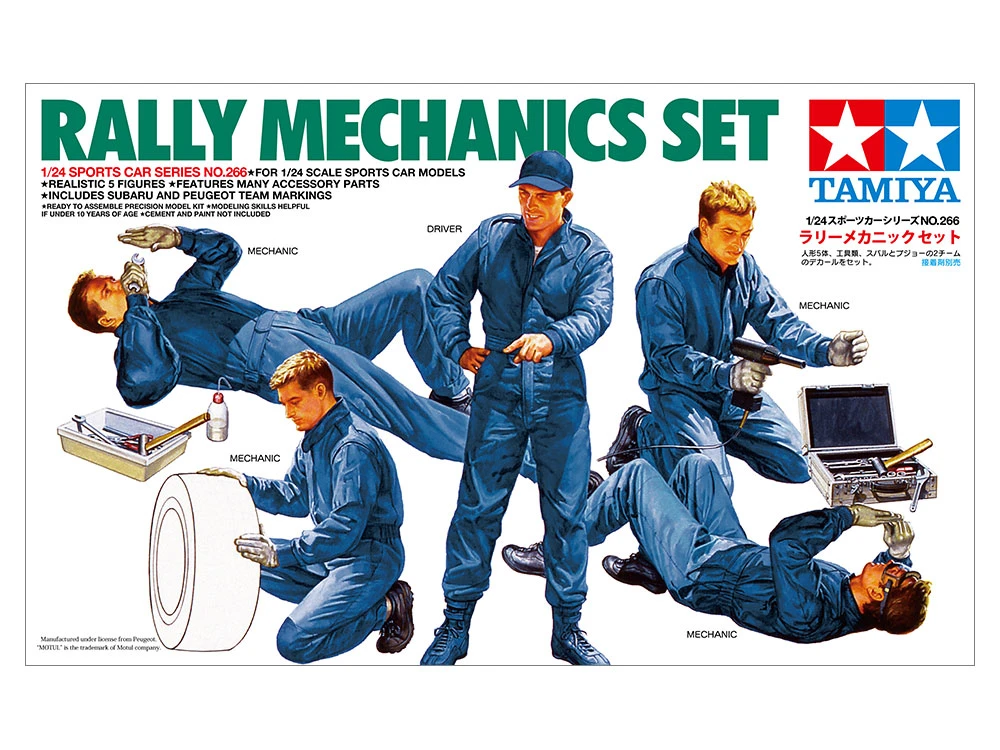 TAMIYA 24266 1/24 越野房車賽車之工作技師人形及裝備