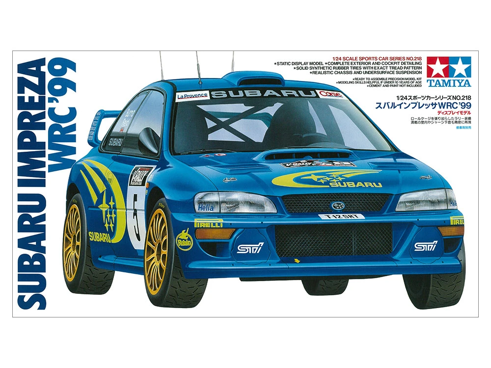 TAMIYA 24218 1/24 Subaru  Impreza WRC'99 世界越野房車賽車