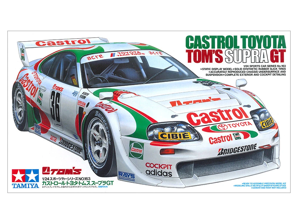 TAMIYA 24163 1/24 Castrol Toyota Tom's Supra GT