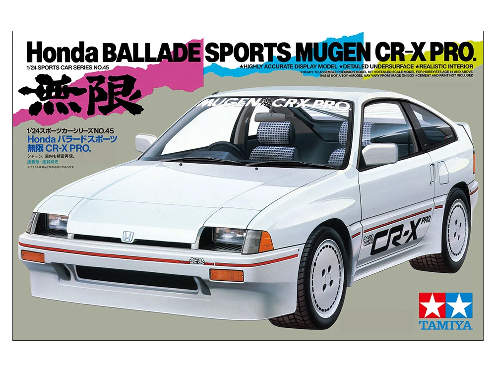 TAMIYA 24045 1/24 Honda Ballade Sports Mugen CR-X Pro