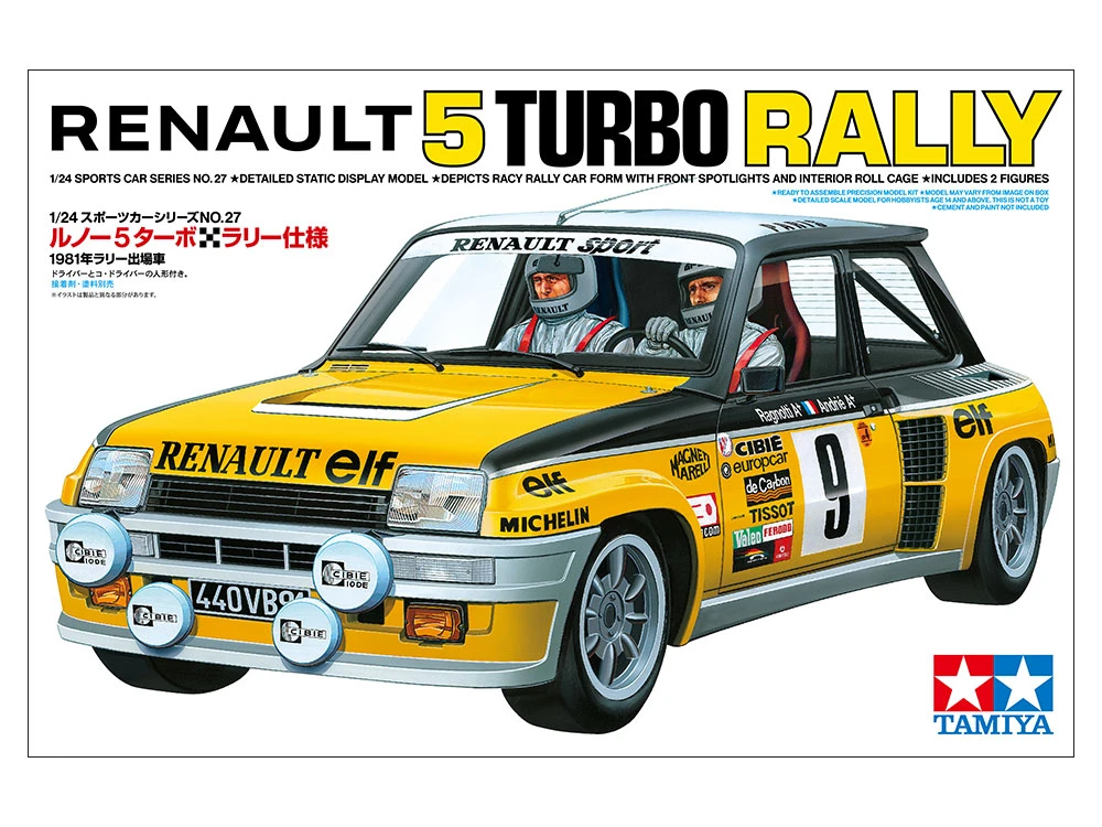TAMIYA 24027 1/24 Renault 5 Turbo Rally (附2人形)