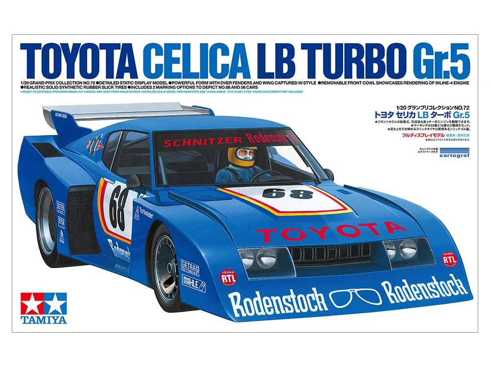 TAMIYA 20072 1/20 Toyota Celica LB Turbo Gr.5