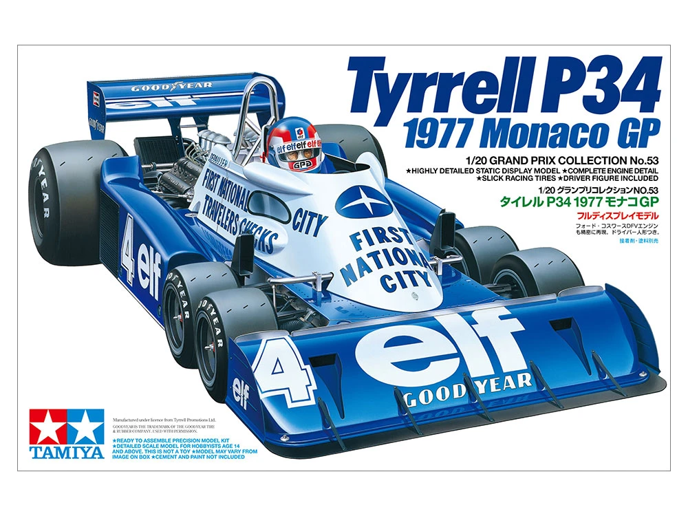 TAMIYA 20053 1/20 Tyrrell P34 1977 Monaco GP