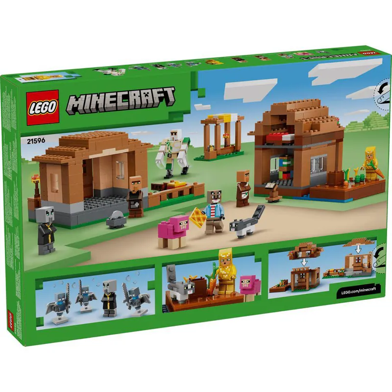 Lego 樂高  Minecraft 創世神系列 21596 喚魔者進攻村莊