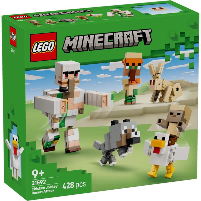 Lego 樂高  Minecraft 創世神系列 21592 雞騎士的沙漠大進擊