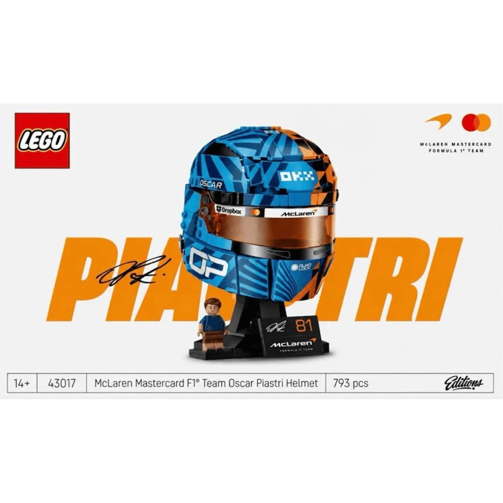 Lego 樂高  Editions 43017 F1 奧斯卡·皮亞斯特里 安全帽