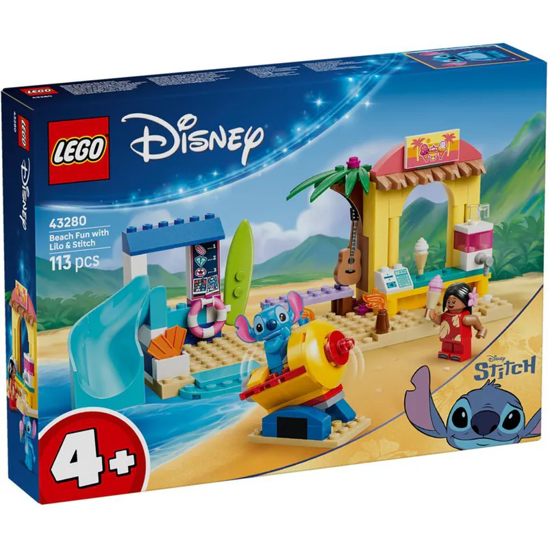 Lego 樂高  Disney 迪士尼 43280 史迪奇 與莉蘿和史迪奇樂遊海灘