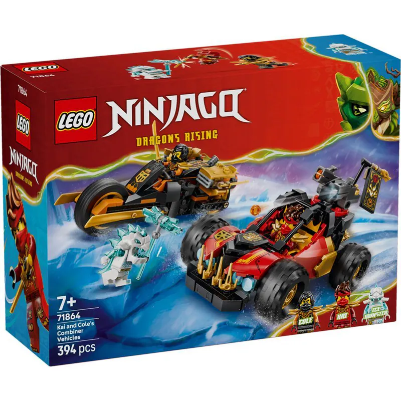 Lego 樂高  Ninjago 忍者 71864 赤地和阿剛的合體戰車