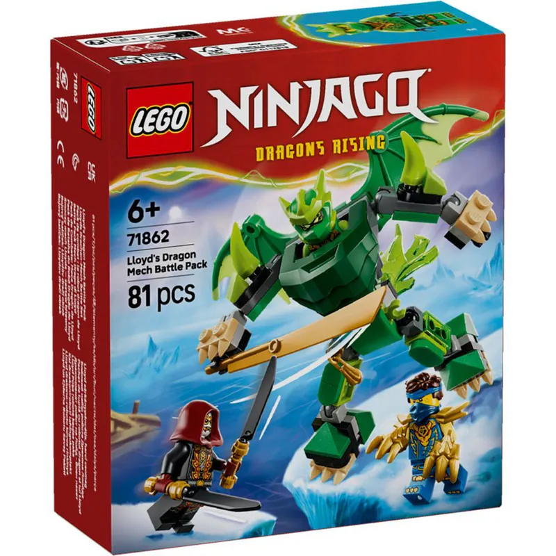 Lego 樂高  Ninjago 忍者 71862 勞埃德的猛龍機械人戰鬥組