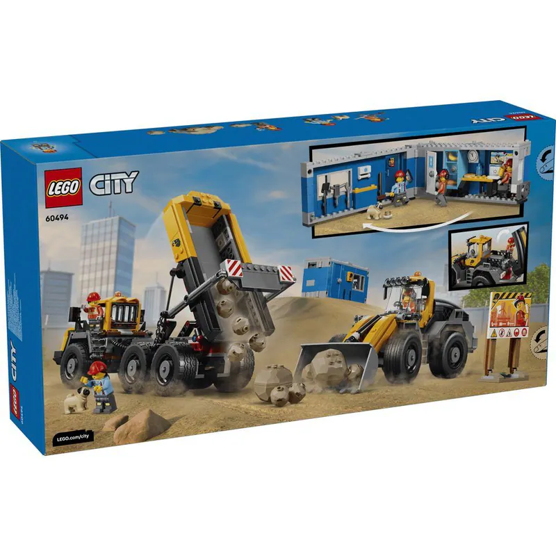 Lego 樂高  CITY城市 60494 傾卸式卡車與前端裝載機
