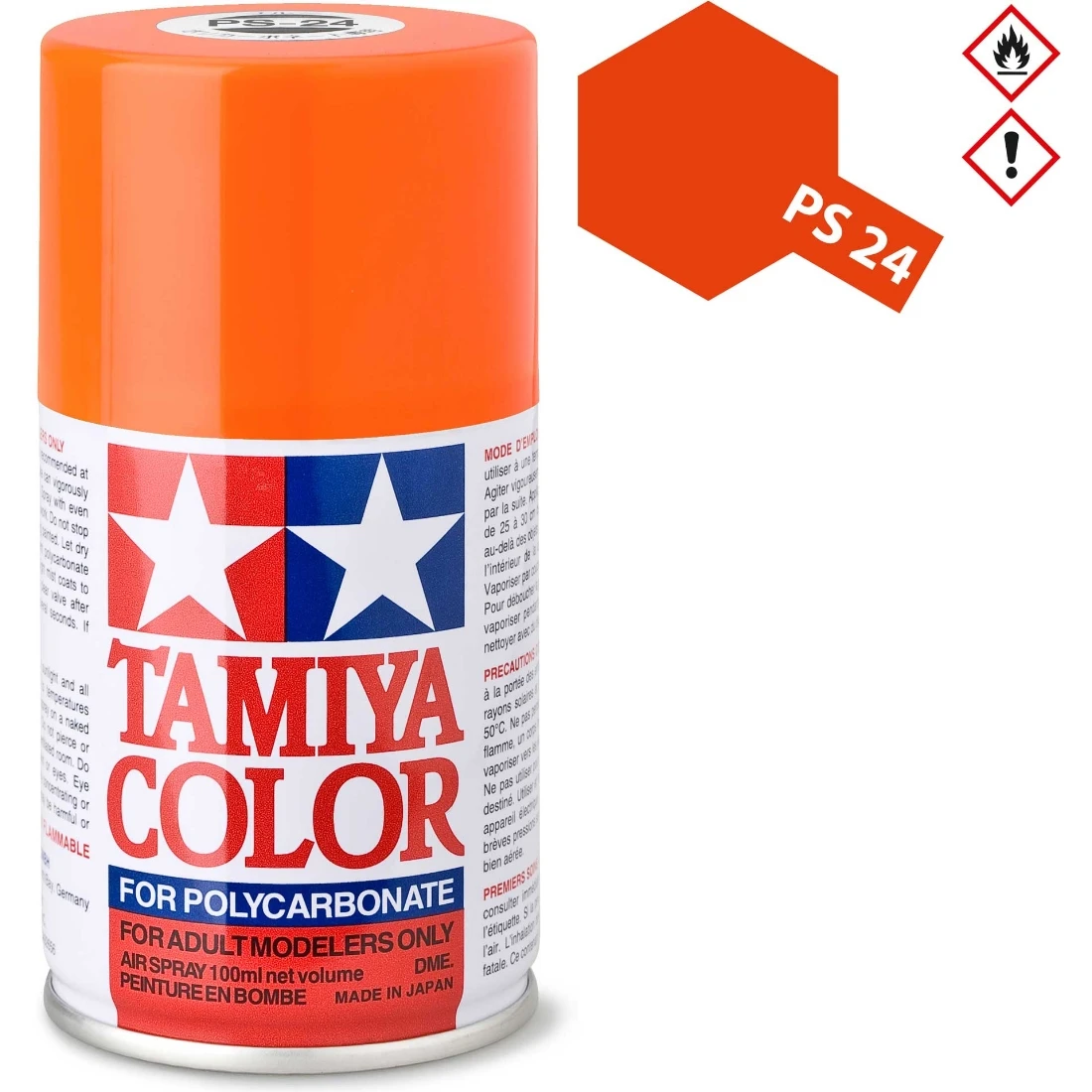 TAMIYA 田宮 PS-24 螢光橘色 噴漆