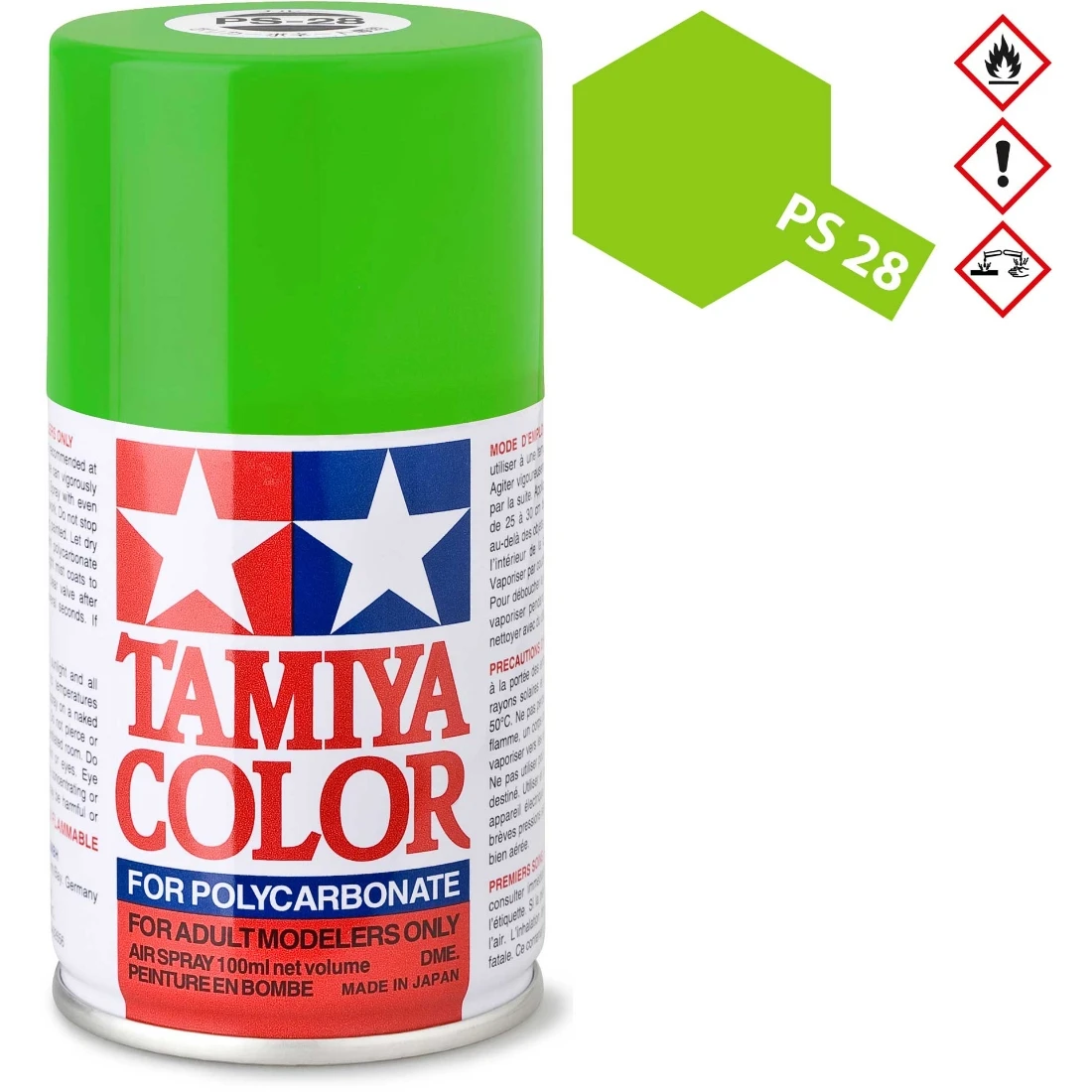 TAMIYA 田宮 PS-28 螢光綠色 噴漆