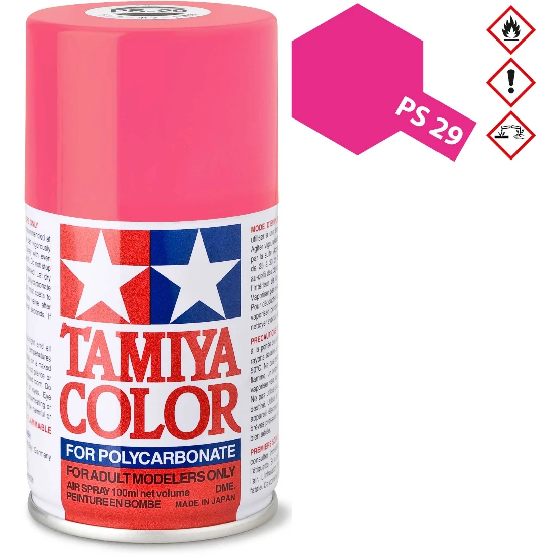 TAMIYA 田宮 PS-29 螢光粉紅色 噴漆