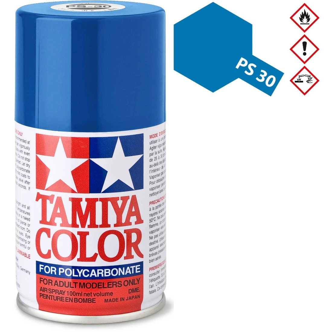 TAMIYA 田宮 PS-30 亮光藍色 噴漆