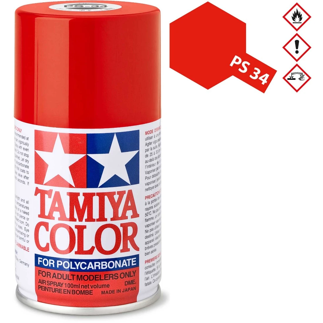 TAMIYA 田宮 PS-34 鮮紅色 噴漆