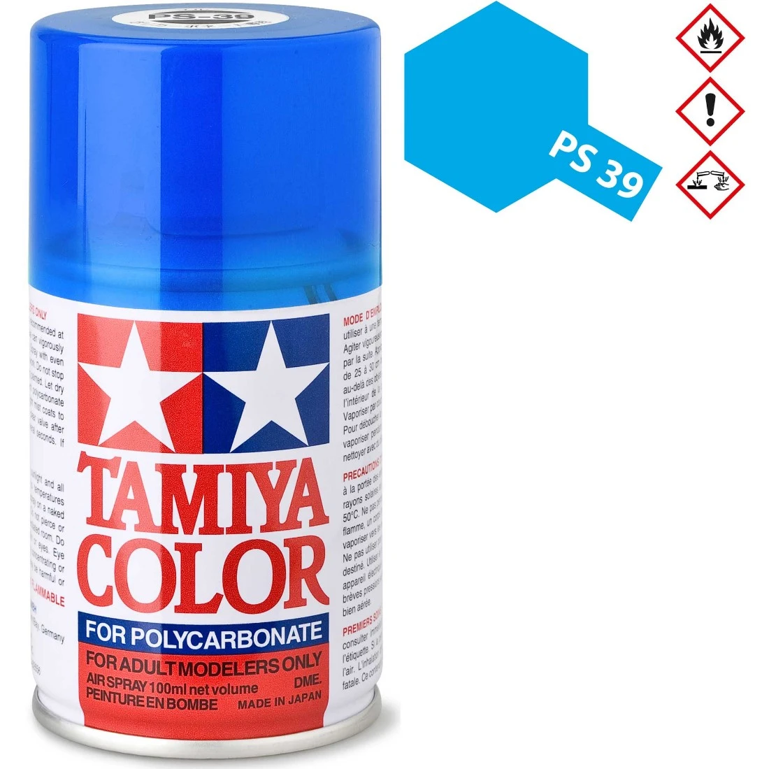 TAMIYA 田宮 PS-39 半透明淺藍色 噴漆