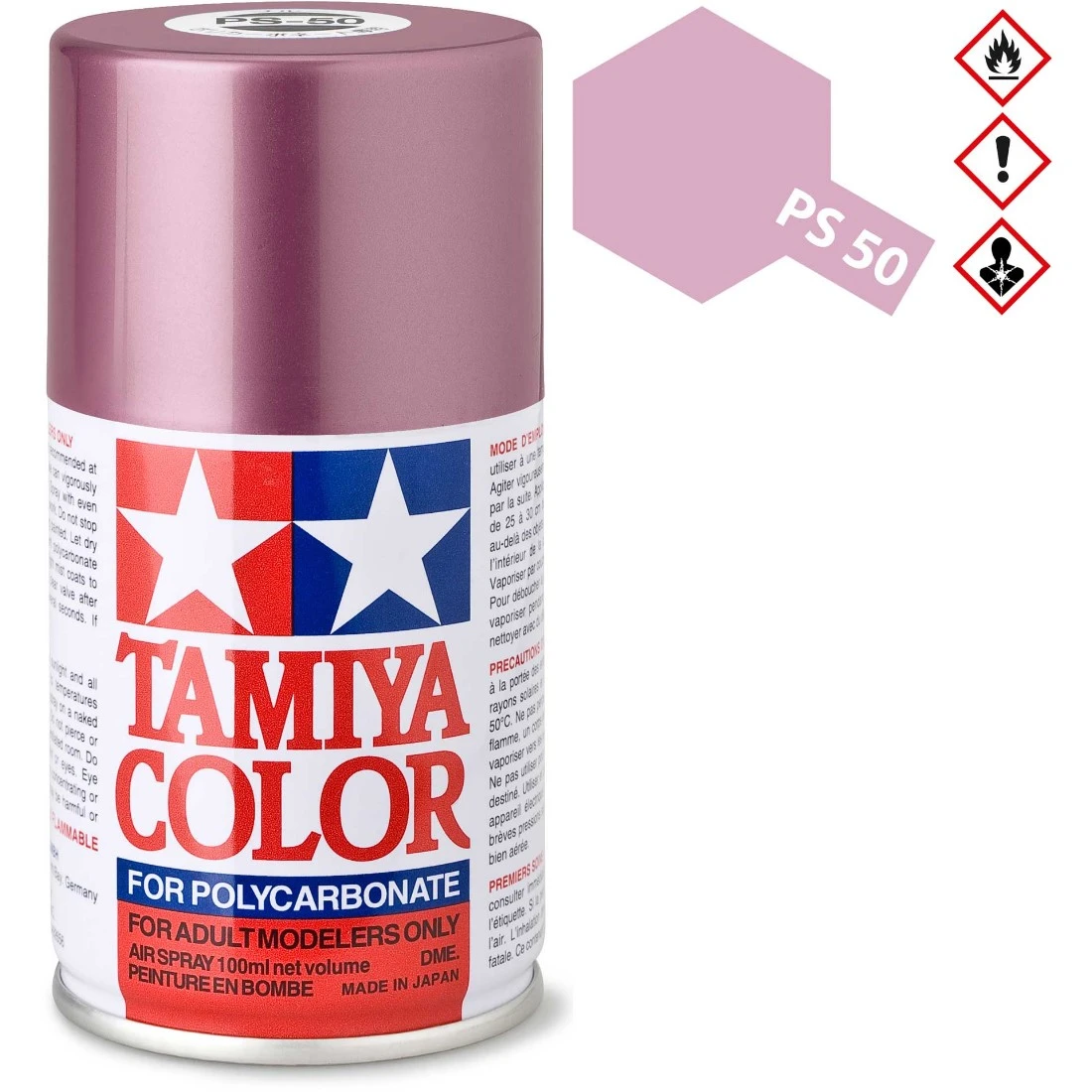 TAMIYA 田宮 PS-50 閃亮粉紅鋁合金陽極氧化色 噴漆