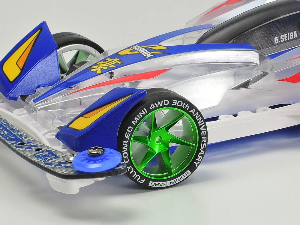 TAMIYA 95666 四驅車專用 超硬薄胎&電鍍消光綠色輪圈 30週年紀念