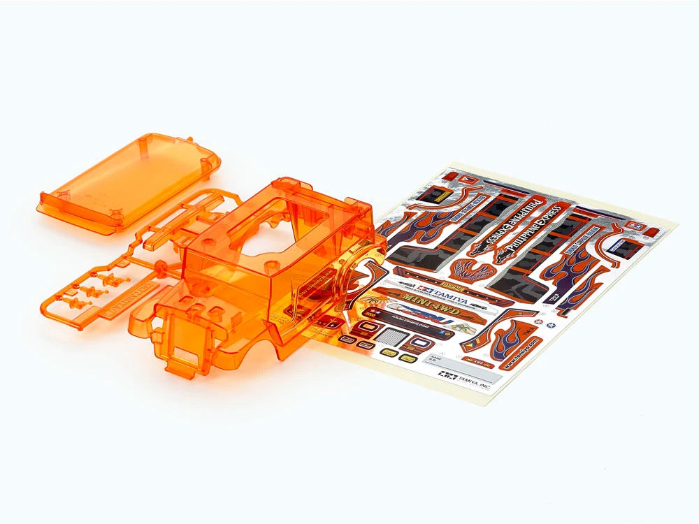 TAMIYA 95632 四驅車專用 透明橘色吉普尼車殼 FM-A底盤用