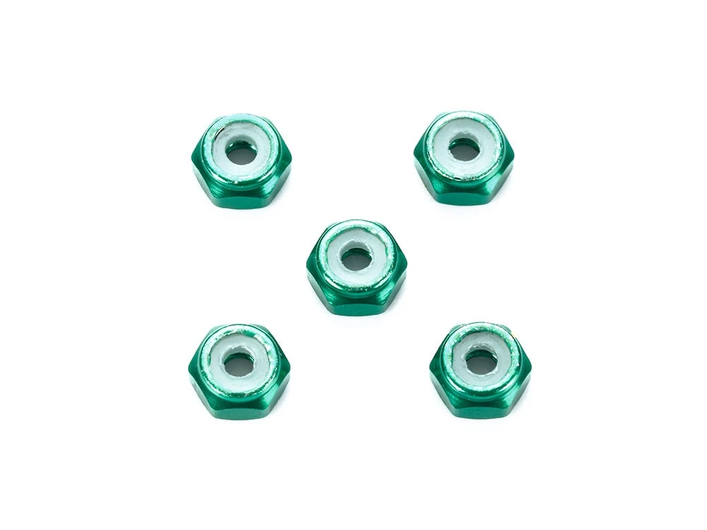 TAMIYA 95424 四驅車專用 綠色防鬆螺母 5入
