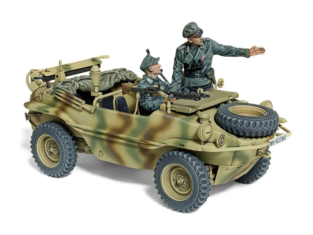 TAMIYA 35393 1/35 德國 166 型水陸兩用車 寬輪版 含2人形